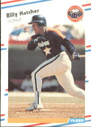 1988 Fleer Baseball Cards      449     Billy Hatcher